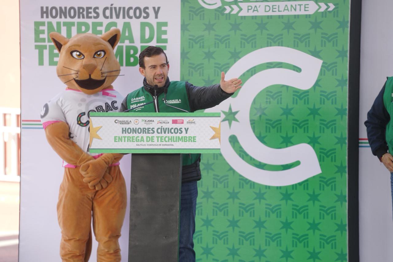 FORTALECEN INFRAESTRUCTURA EDUCATIVA EN COBAC CON ENTREGA DE TECHUMBRE