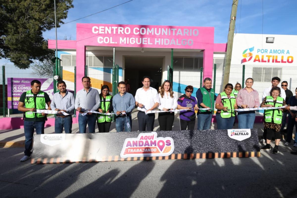 Entrega Javier Díaz rehabilitación del centro comunitario Hidalgo; suma un Espacio DIF
