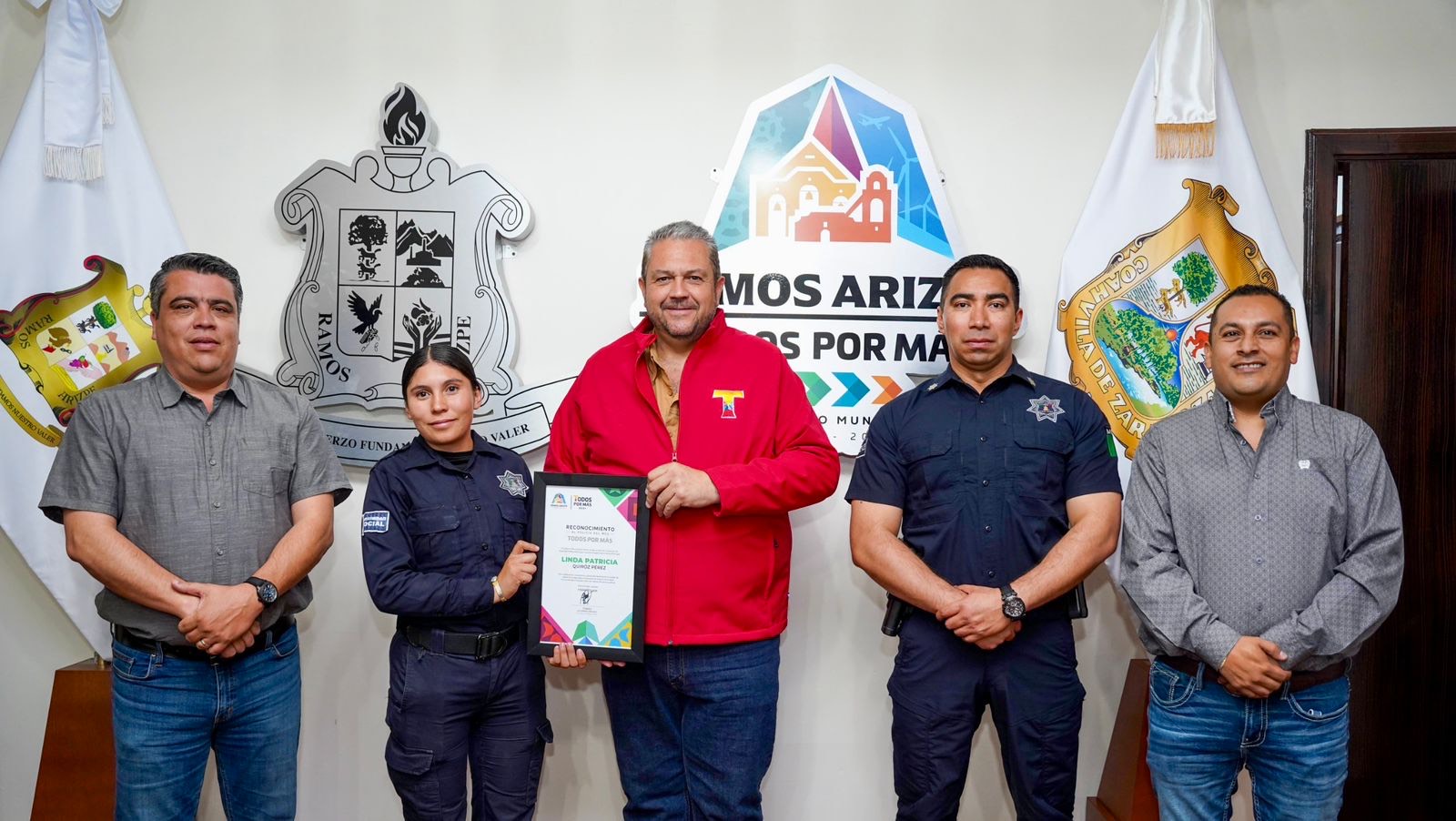 Reconoce Tomás Gutiérrez a policías por su compromiso y vocación