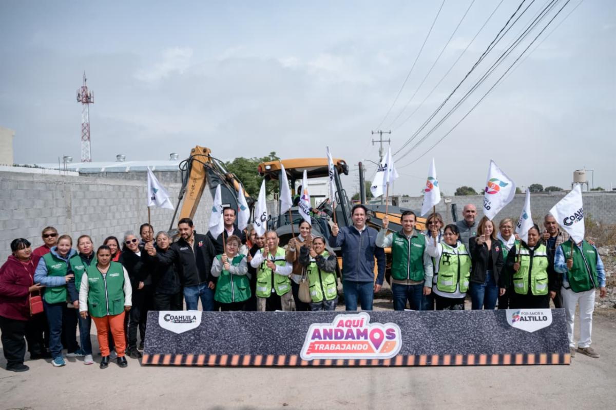 Arranca Javier Díaz más obras sociales en Saltillo