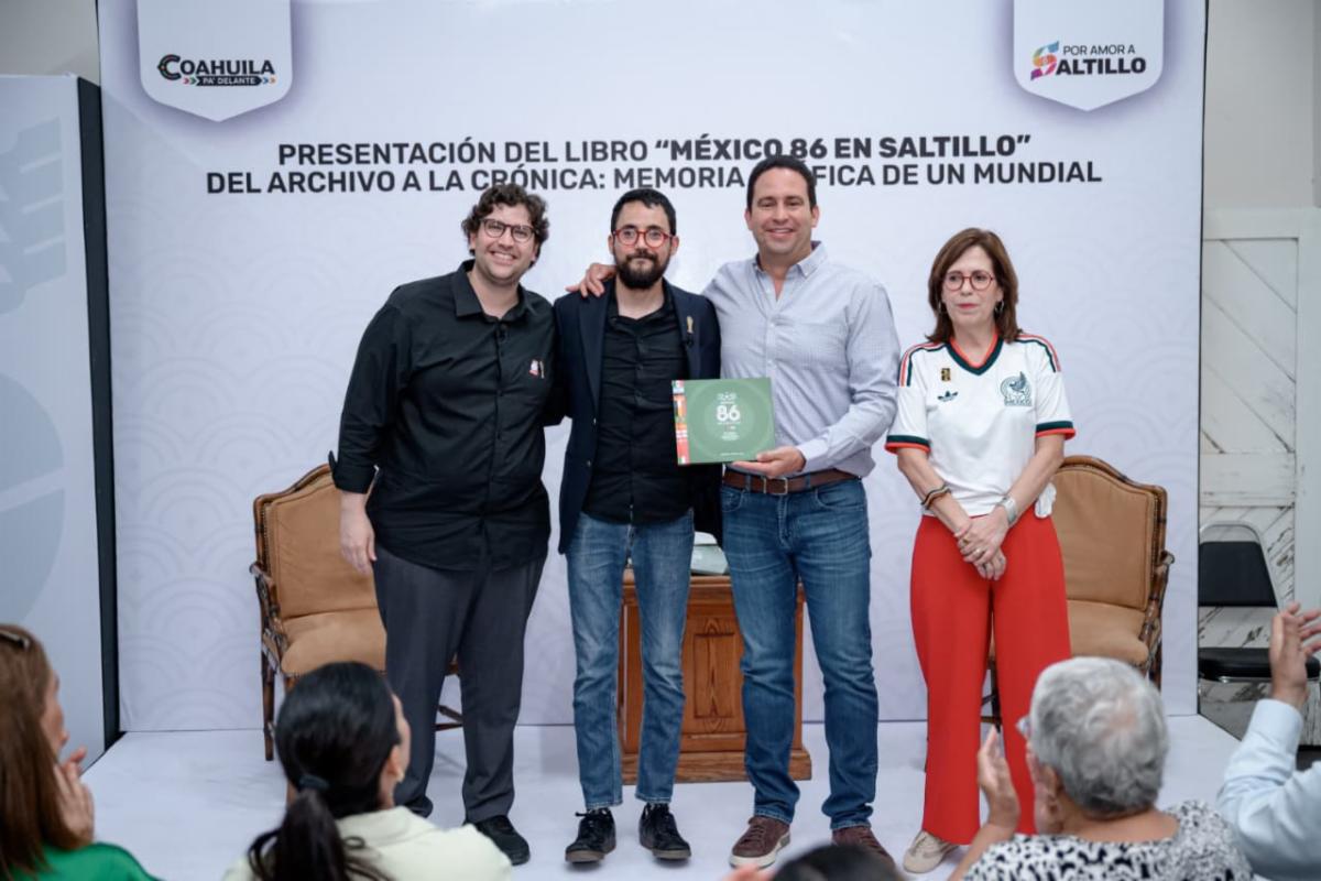 Presentan libro que rescata la memoria de México 86 en Saltillo