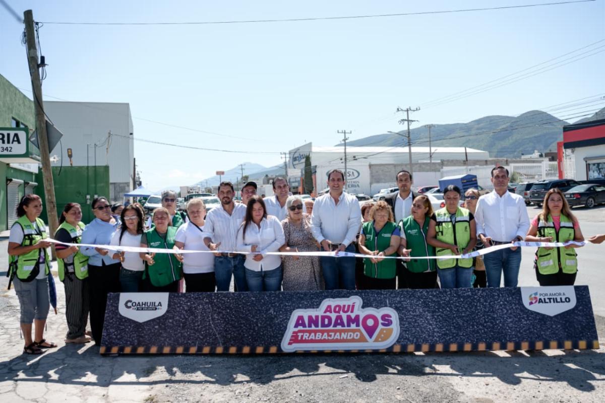 Entrega Javier Díaz rehabilitación en tramo de Otilio González