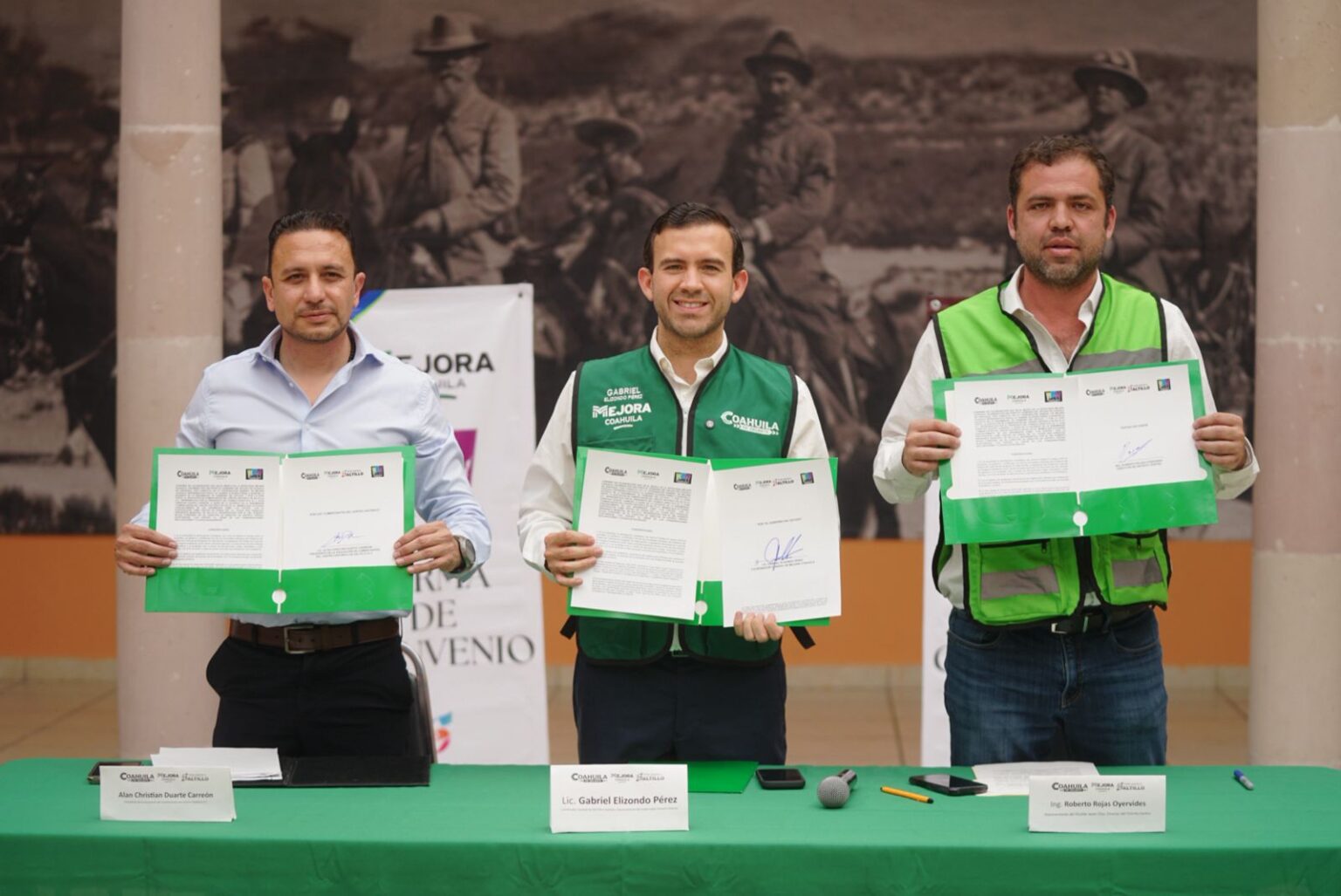 FIRMA MEJORA CONVENIO CON LOS COMERCIANTES DEL CENTRO HISTÓRICO DE SALTILLO A.C.